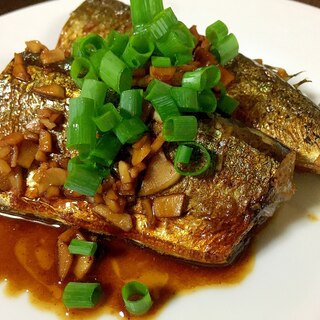 中華風焼き秋刀魚